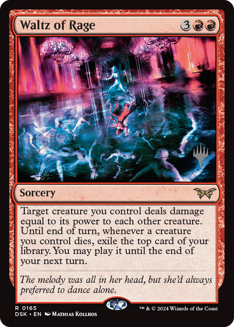 Image of Waltz of Rage (Promo Pack) [Duskmourn: House of Horror Promos]