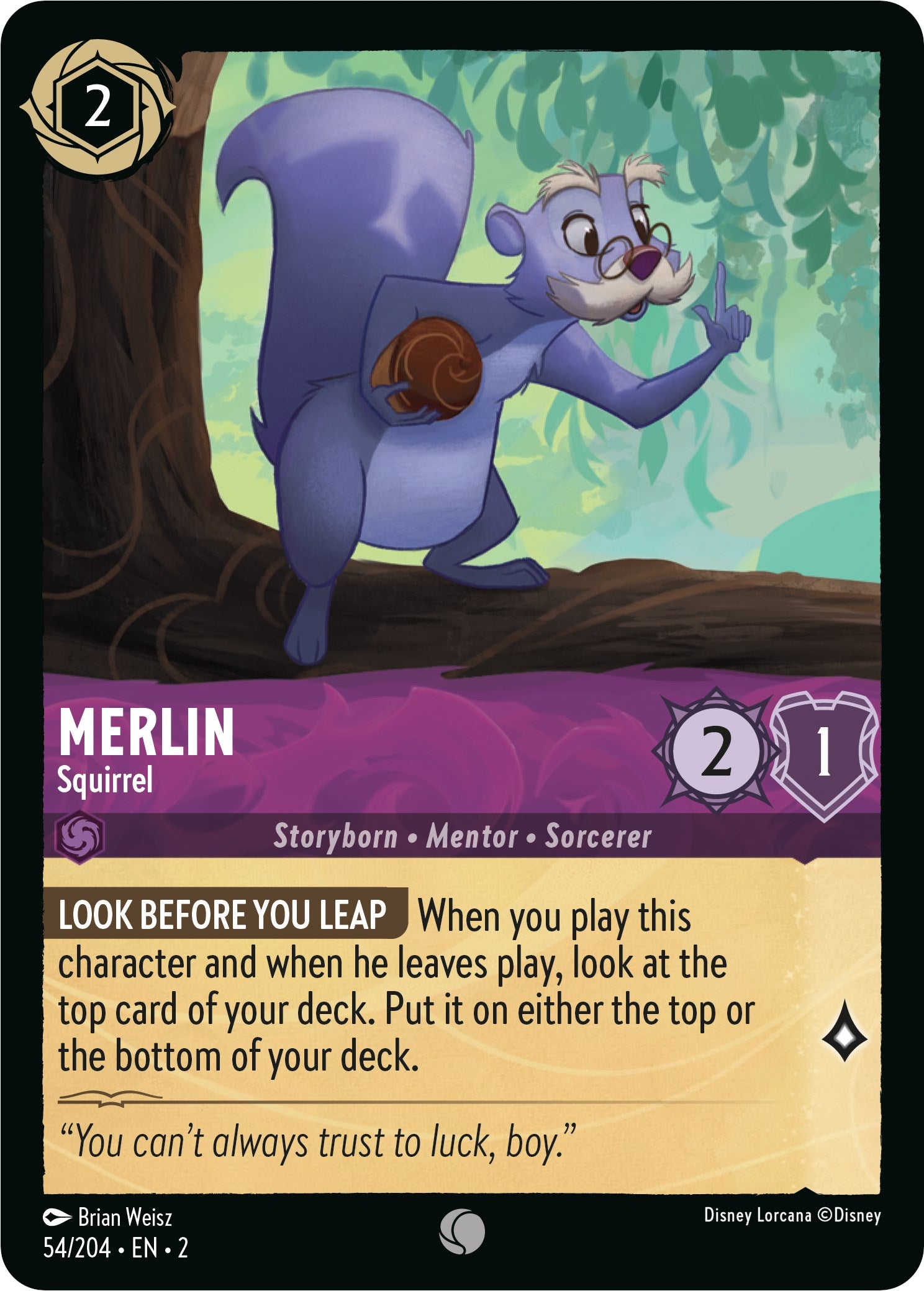 Image of Merlin - Squirrel (54/204) [Rise of the Floodborn]