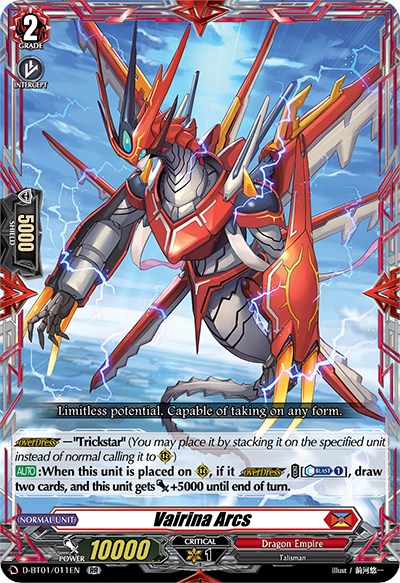 Image of Vairina Arcs (D-BT01/011EN) [Genesis of the Five Greats]