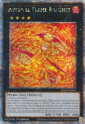 Image of Infernal Flame Banshee (Quarter Century Secret Rare) [AGOV-EN043] Quarter Century Secret Rare