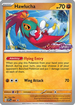 Image of Hawlucha (007) [Staff] [Scarlet & Violet 151]