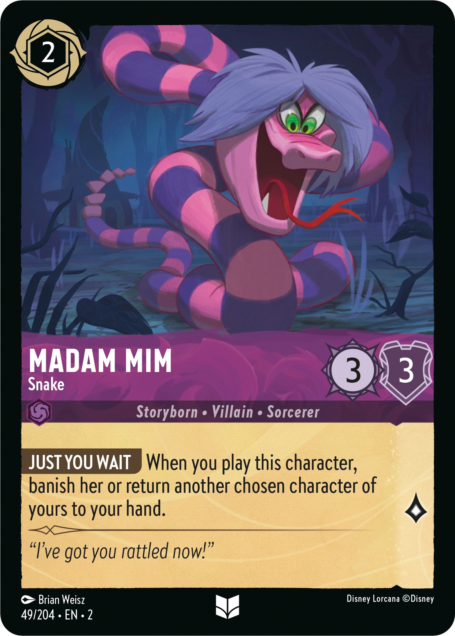 Image of Madam Mim - Snake (49/204) [Rise of the Floodborn]