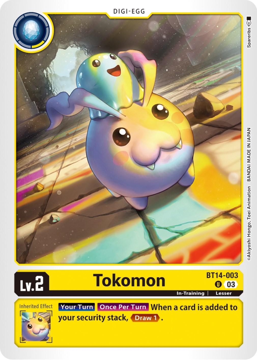 Image of Tokomon [BT14-003] [Blast Ace]