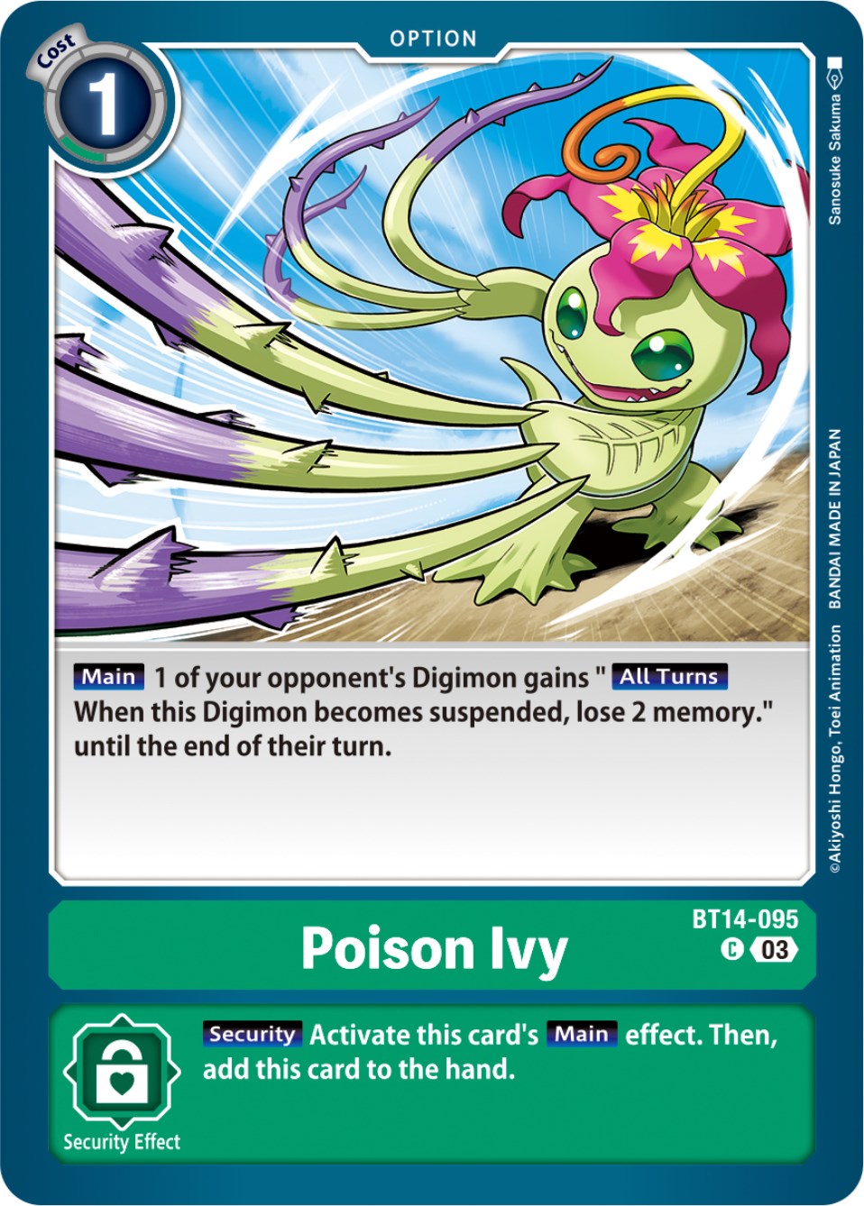 Image of Poison Ivy [BT14-095] [Blast Ace]