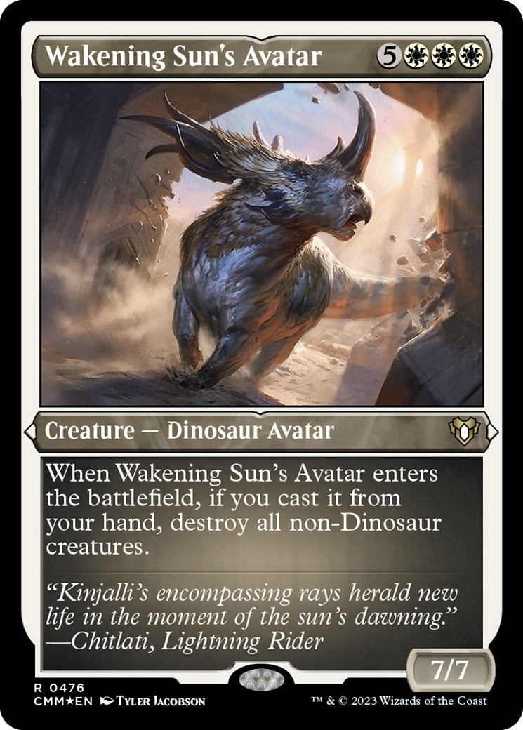 Image of Wakening Sun's Avatar (Foil Etched) [Commander Masters]