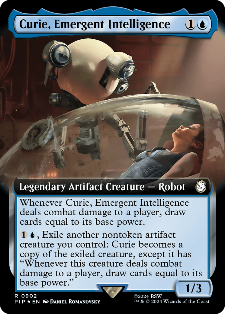 Image of Curie, Emergent Intelligence (Extended Art) (Surge Foil) [Fallout]