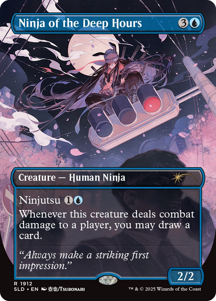 Image of Ninja of the Deep Hours (SLD-1912) - Secret Lair Drop (Borderless) Foil