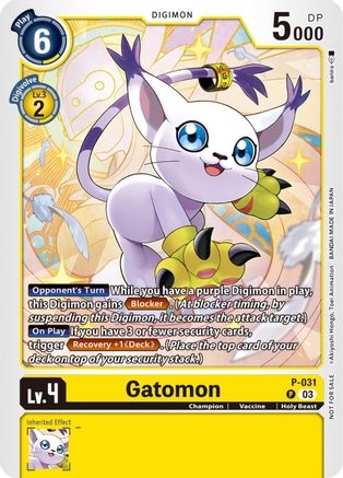 Image of Gatomon [P-031] (Blast Ace Pre-Release) [Promotional Cards]