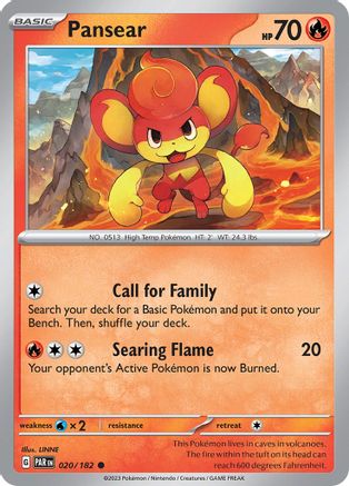Image of Pansear (020/182) [Scarlet & Violet: Paradox Rift]