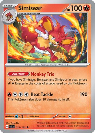 Image of Simisear (021/182) [Scarlet & Violet: Paradox Rift]