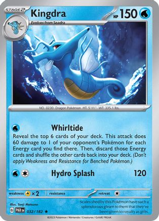 Image of Kingdra (032/182) [Scarlet & Violet: Paradox Rift]