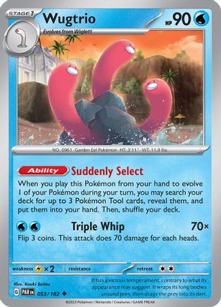Image of Wugtrio (053/182) [Scarlet & Violet: Paradox Rift]