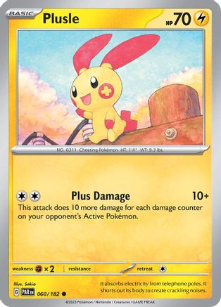 Image of Plusle (060/182) [Scarlet & Violet: Paradox Rift]