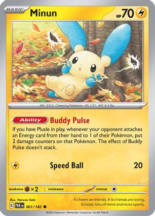 Image of Minun (061/182) [Scarlet & Violet: Paradox Rift]