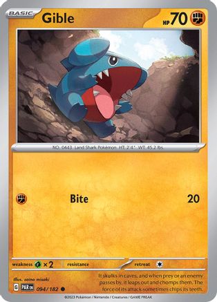 Image of Gible (094/182) [Scarlet & Violet: Paradox Rift]