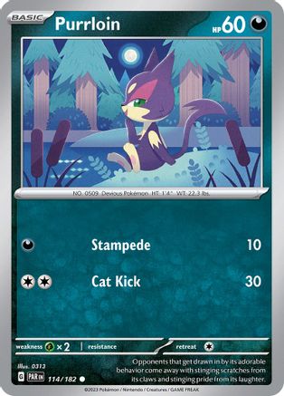 Image of Purrloin (114/182) [Scarlet & Violet: Paradox Rift]
