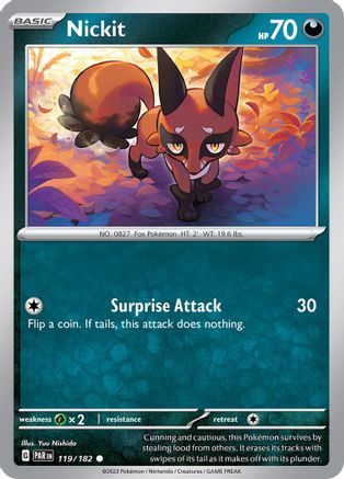 Image of Nickit (119/182) [Scarlet & Violet: Paradox Rift]