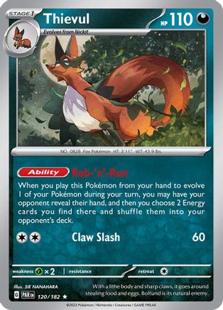Image of Thievul (120/182) [Scarlet & Violet: Paradox Rift]