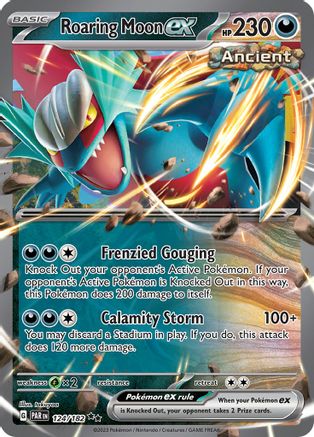 Image of Roaring Moon ex (124/182) [Scarlet & Violet: Paradox Rift]