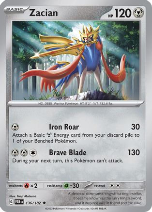 Image of Zacian (136/182) [Scarlet & Violet: Paradox Rift]
