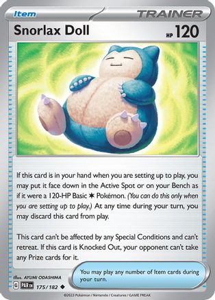Image of Snorlax Doll (175/182) [Scarlet & Violet: Paradox Rift]