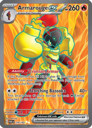 Image of Armarouge ex (218/182) [Scarlet & Violet: Paradox Rift]