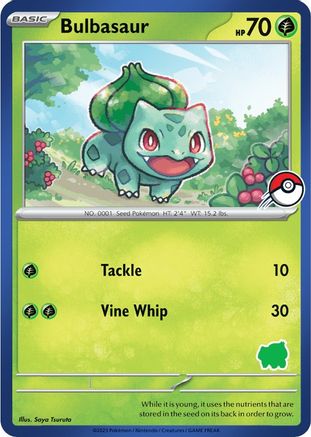 Image of Bulbasaur (Blue Border) [My First Battle]