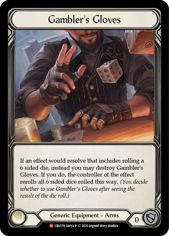 Image of Gambler's Gloves [CRU179] (Crucible of War)  1st Edition Cold Foil