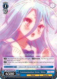 Image of Communication Error, Shiro (NGL/S58-TE15 TD) [No Game No Life]