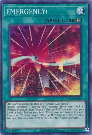 Image of EMERGENCY! [OP23-EN010] Super Rare