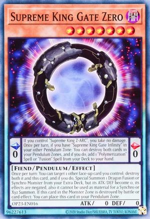 Image of Supreme King Gate Zero [OP23-EN016] Common