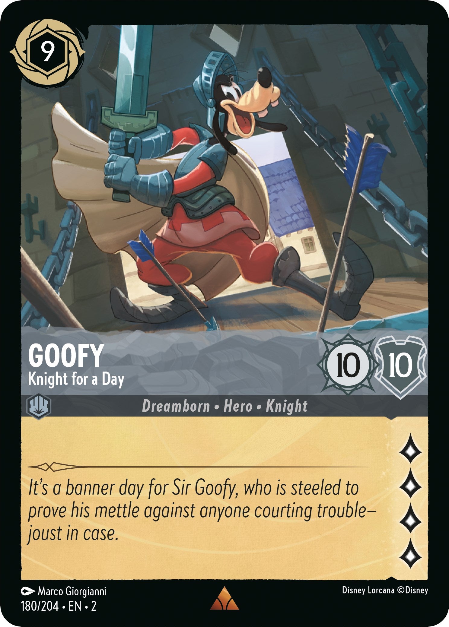 Image of Goofy - Knight for a Day (180/204) [Rise of the Floodborn]