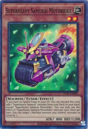 Image of Superheavy Samurai Motorbike [OP23-EN006] Super Rare