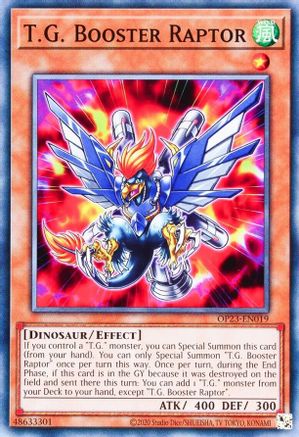 Image of T.G. Booster Raptor [OP23-EN019] Common