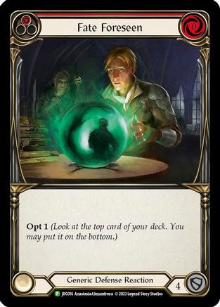 Image of Fate Foreseen (Red) (Cold Foil) [JDG016] (Promo)  Cold Foil