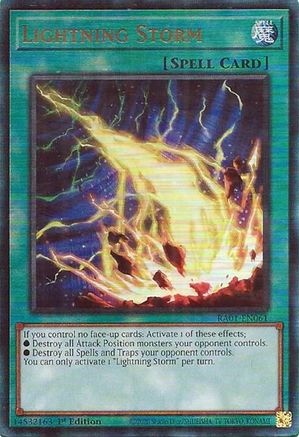 Image of Lightning Storm [RA01-EN061] Prismatic Ultimate Rare