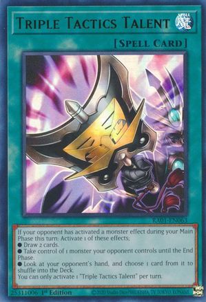 Image of Triple Tactics Talent [RA01-EN063] Ultra Rare