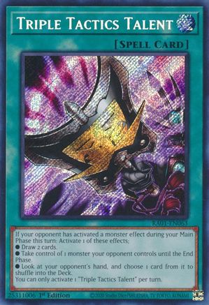 Image of Triple Tactics Talent [RA01-EN063] Secret Rare