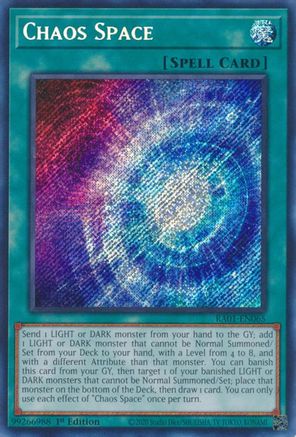 Image of Chaos Space [RA01-EN065] Secret Rare