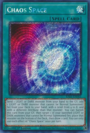 Image of Chaos Space [RA01-EN065] Platinum Secret Rare