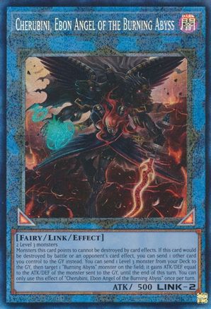 Image of Cherubini, Ebon Angel of the Burning Abyss [RA01-EN042] Prismatic Collector's Rare
