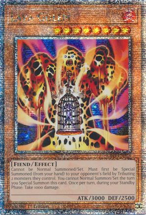 Image of Lava Golem [RA01-EN001] Quarter Century Secret Rare