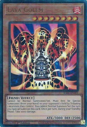 Image of Lava Golem [RA01-EN001] Prismatic Ultimate Rare