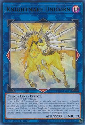 Image of Knightmare Unicorn [RA01-EN043] Ultra Rare