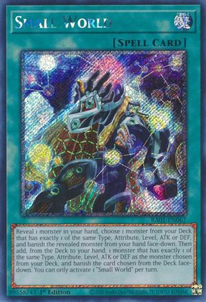 Image of Small World [RA01-EN067] Platinum Secret Rare