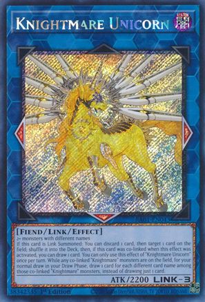 Image of Knightmare Unicorn [RA01-EN043] Platinum Secret Rare