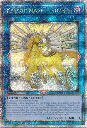 Image of Knightmare Unicorn [RA01-EN043] Quarter Century Secret Rare
