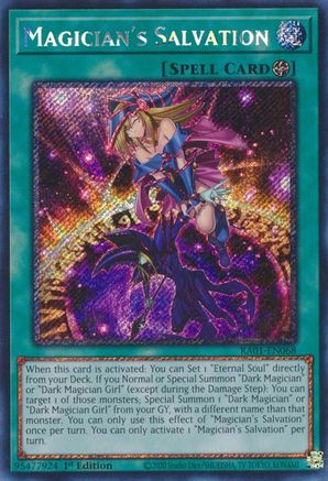 Image of Magician's Salvation [RA01-EN068] Platinum Secret Rare