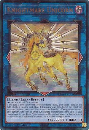 Image of Knightmare Unicorn [RA01-EN043] Prismatic Ultimate Rare