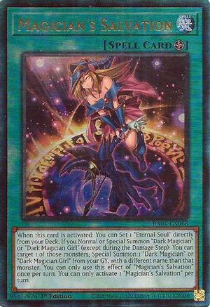 Image of Magician's Salvation [RA01-EN068] Prismatic Ultimate Rare